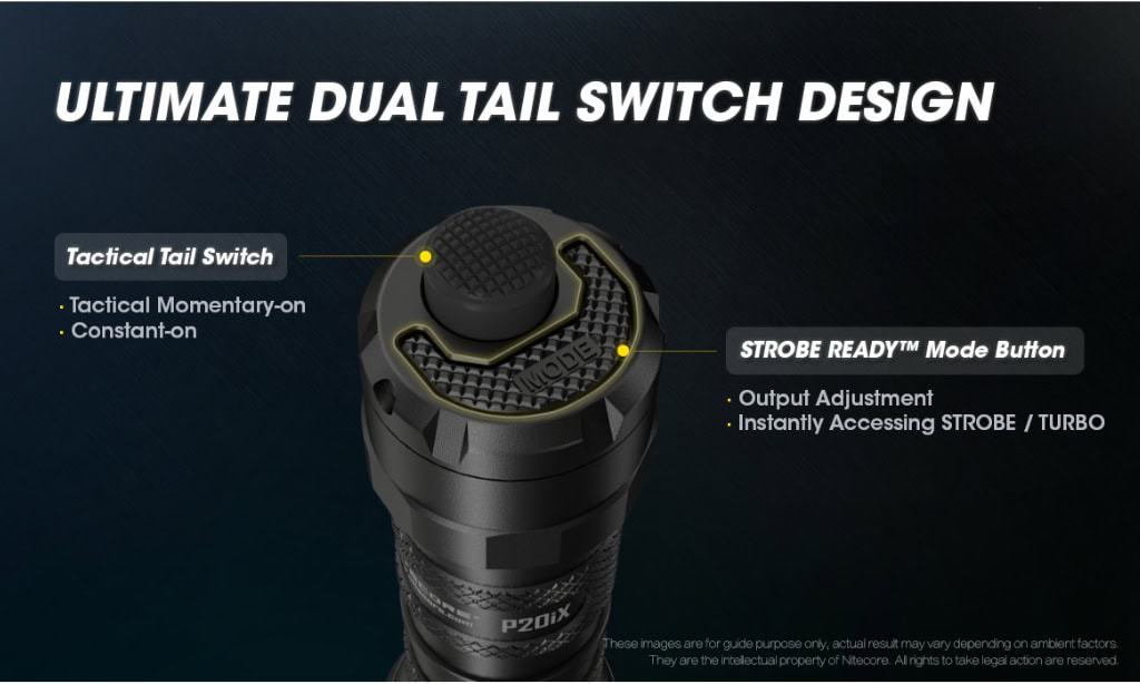 Nitecore P20iX Zaklamp Dubbele Interface