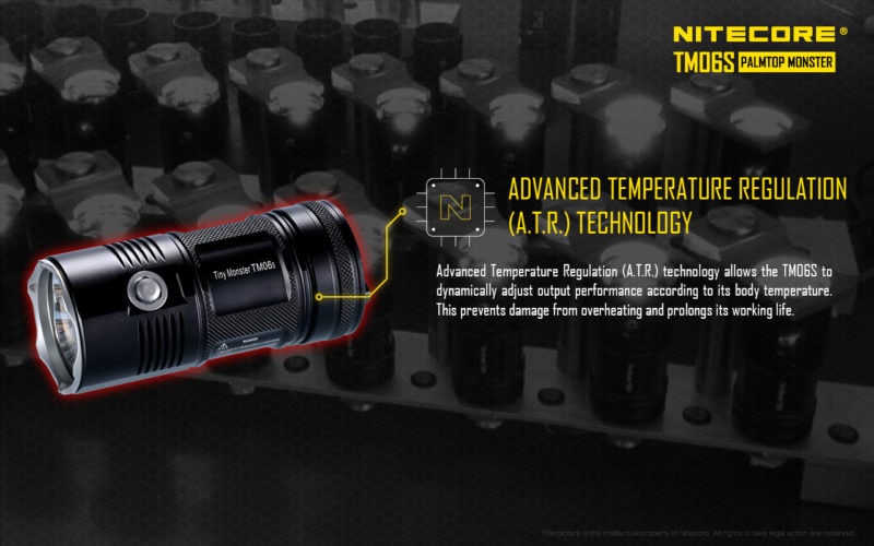 Nitecore TM06S geavanceerde temperatuur regeling