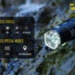 Nitecore TM06S met alle benodigde lichtniveaus