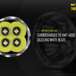 Nitecore TM06S met vier CREE XM-L2 U3 LEDs