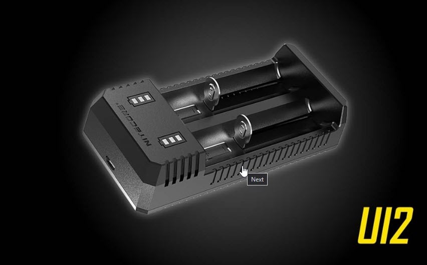 Nitecore UI2 Dual-Slot USB Li-ion Batterij lader voor 18650, 18350, 20700, 21700 Batterijen