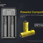 Nitecore UI2 lader voor 20700 en 21700 batterijen
