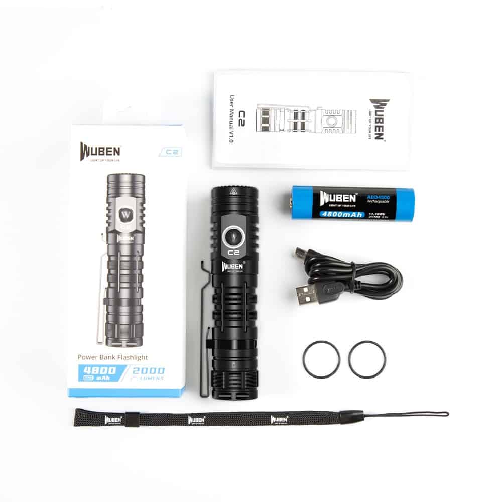 Wuben C2 met accessoires