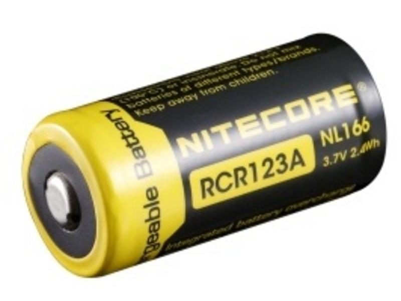 Nitecore RCR123A 650mAh (oplaadbaar) 1