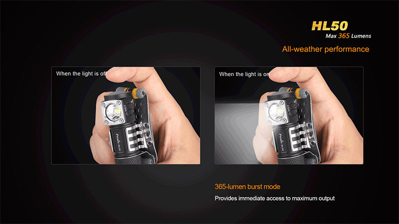 Fenix HL50 LED hoofdlamp 2