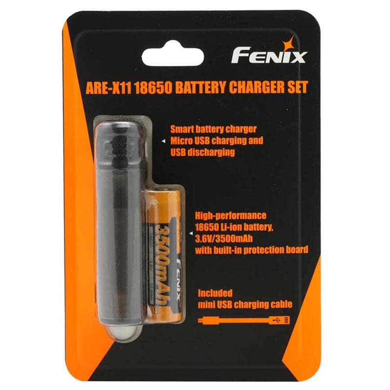 Fenix ARE-X11 lader + 18650 3500mAh accu 3