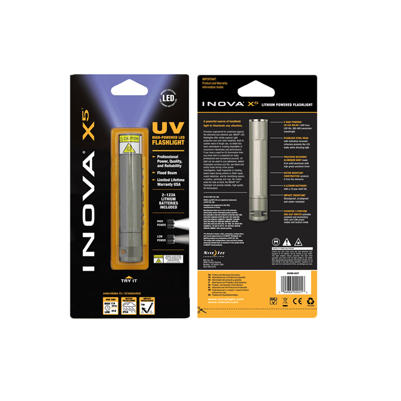 INOVA X5 UV Zaklamp 365NM / 400NM 2