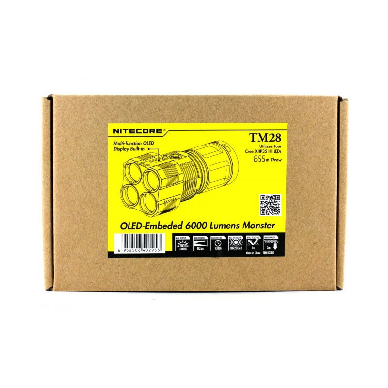 Nitecore TM28 oplaadbare zaklamp 4