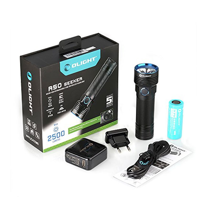 Olight R50 Seeker LED Zaklamp 2500 Lumen (oplaadbaar) 6